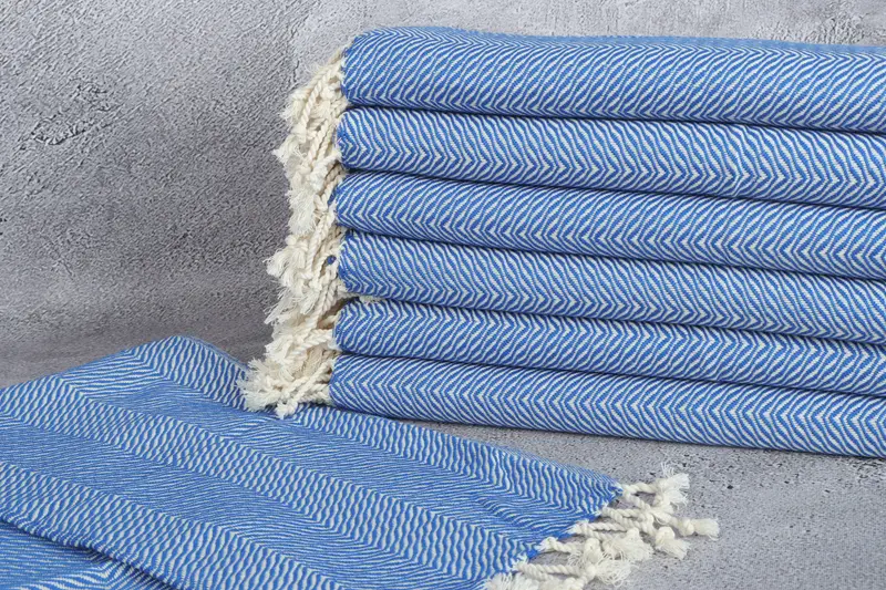 Valentine Day Gift For Her, Bridal Gifts, Turkish Tea Towel, Xmas Gifts, Wedding Gift, Turkish Towel Hand Towel, 40x20 Cotton Chevron Towel - 2