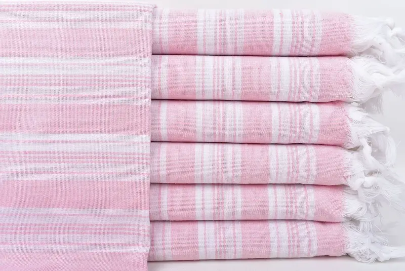 Turkish Towel Beach, Sand-free towel, Xmas Gifts, Fringed Turkish peshtemal beach towel USA, Quick-dry peshtemal, 70x40 Cotton Striped Towel - 1