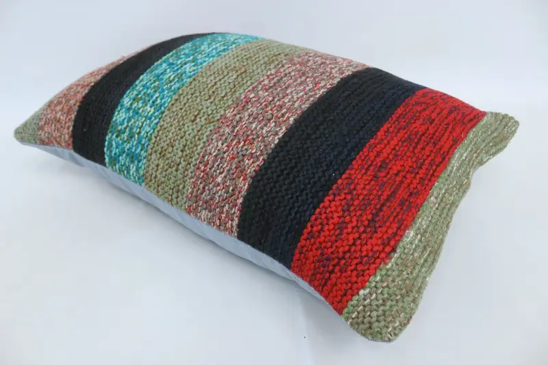 Pillow for Couch, 16x24 Green Pillow, Cozy Throw Pillow Case, Home Decor Pillow, Cushion Case, Turkish Kilim Pillow, Turkish Corner Pillow Case - 6