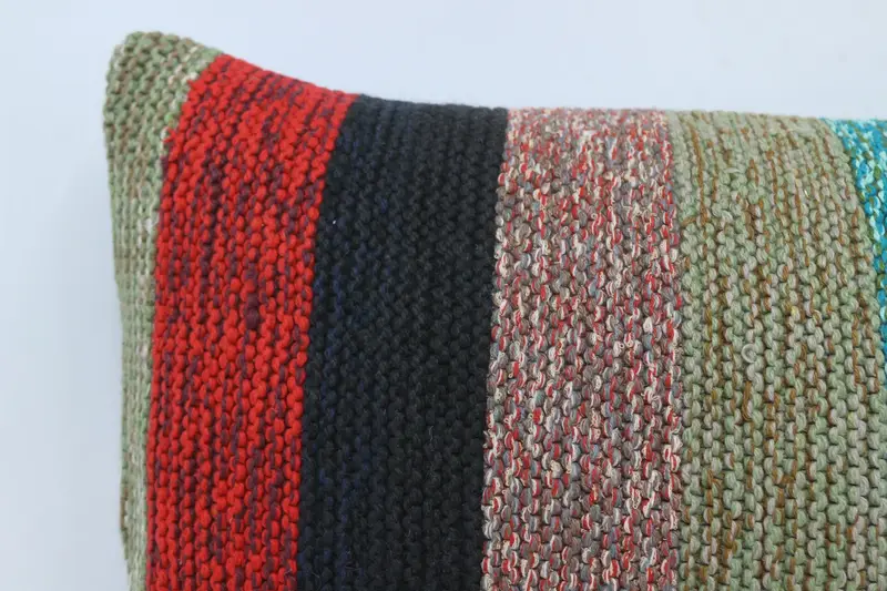 Pillow for Couch, 16x24 Green Pillow, Cozy Throw Pillow Case, Home Decor Pillow, Cushion Case, Turkish Kilim Pillow, Turkish Corner Pillow Case - 2