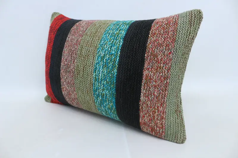 Pillow for Couch, 16x24 Green Pillow, Cozy Throw Pillow Case, Home Decor Pillow, Cushion Case, Turkish Kilim Pillow, Turkish Corner Pillow Case - 4