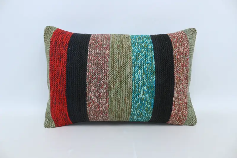 Pillow for Couch, 16x24 Green Pillow, Cozy Throw Pillow Case, Home Decor Pillow, Cushion Case, Turkish Kilim Pillow, Turkish Corner Pillow Case - 1