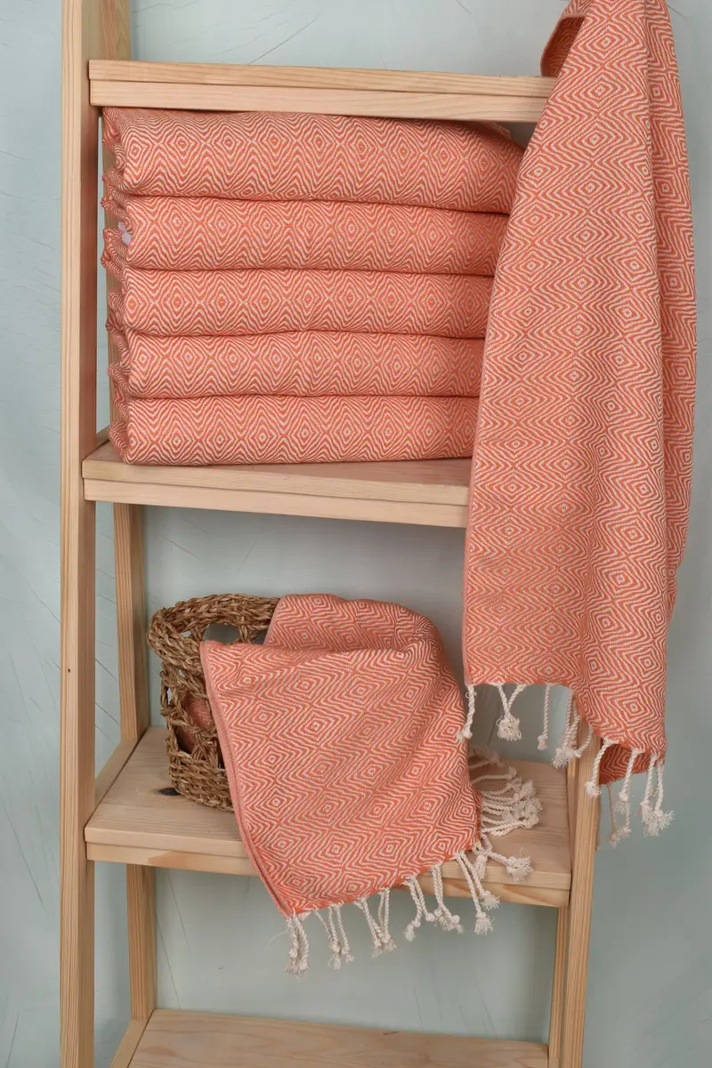 Turkish Hand Towel, 36x18 Cotton Zigzag Diamond Towel, Personalized Dish Towel, Personalized Gifts, Valentines Day Gift For Him, Bachelorette Towel - 3