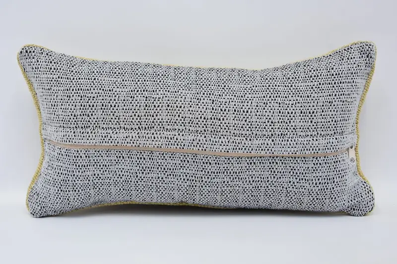 One Of A Kind Pillow Case, Vintage Pillow, Sofa Bolster Pillow Case, 8x16 Beige Cushion, Boho Pillow Sham Cover, Pillow for Sofa, Cushion Cover - 6