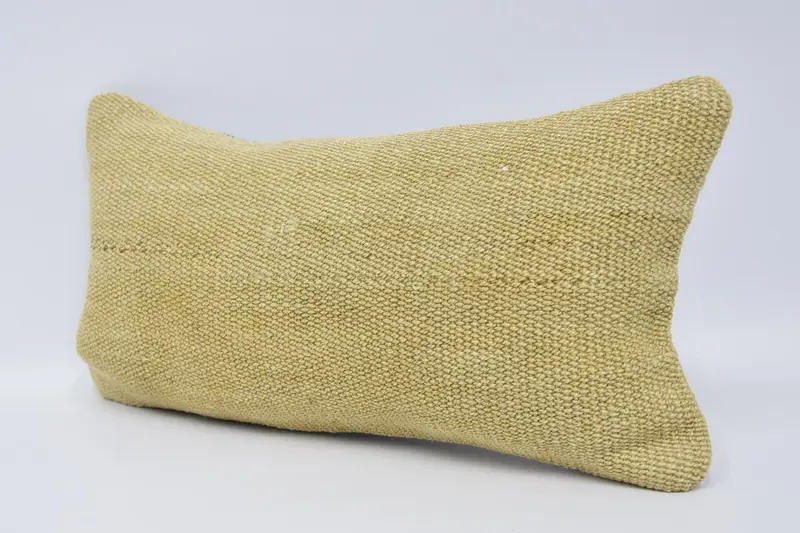 One Of A Kind Pillow Case, Vintage Pillow, Sofa Bolster Pillow Case, 8x16 Beige Cushion, Boho Pillow Sham Cover, Pillow for Sofa, Cushion Cover - 4