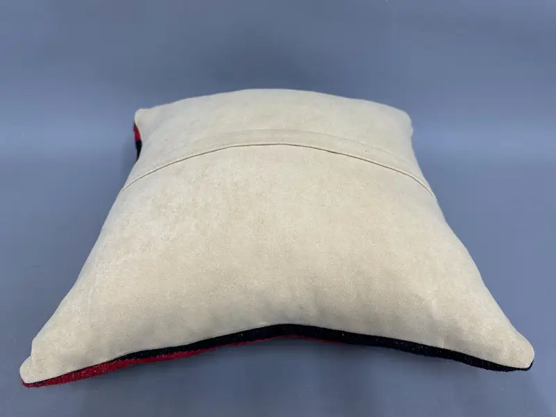 18x18 Red Cushion, Kilim Cushion Sham, Oriental Cushion Case, Cushion, Sofa Pillow, Interior Designer Pillow, Kilim Pillow Cover, Seat Cushion - 7