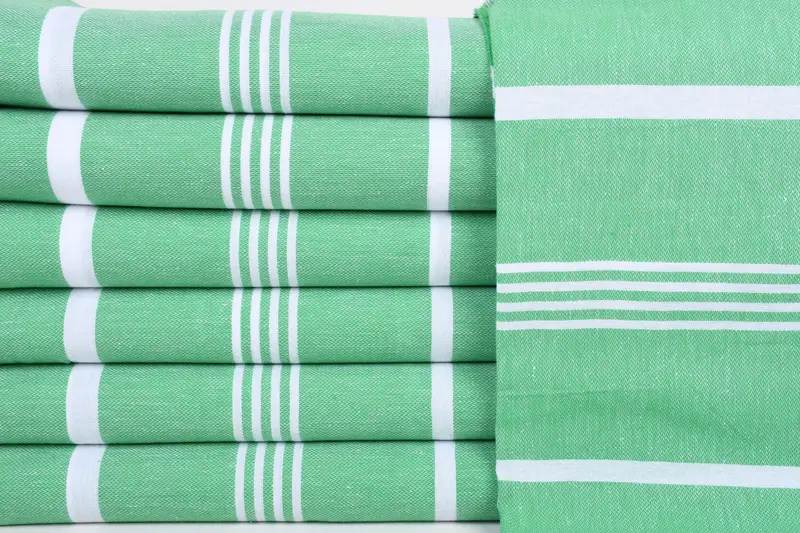 Handmade Gift, Bridesmaid Gift Towel, Bachelor Party Favors, Personalized Bridesmaid Gift, 70x40 Cotton Striped Towel, Organic towel, Travel Towel - 1
