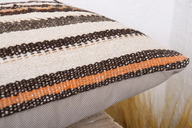 Pillow Sham, Lounge Throw Pillow Case, Tribal Pillow, Pillow for Couch, Vintage Kilim Throw Pillow, Kilim Pillow Cover, 12x36 Beige Cushion Case - 6