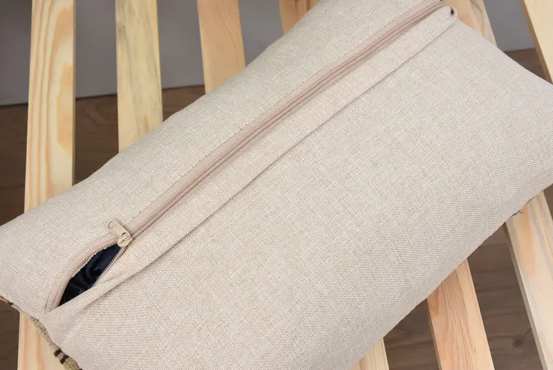 Pillow for Sofa, Ottoman Pillow, Throw Kilim Pillow, Wool Kilim Pillow Pillow Case, Pillow for Couch, 12x20 Beige Cushion Case, Cushion Cover - 8