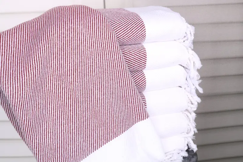 Bachelorette Party Decorations Burgundy Cotton Towel, 40x71 Inches