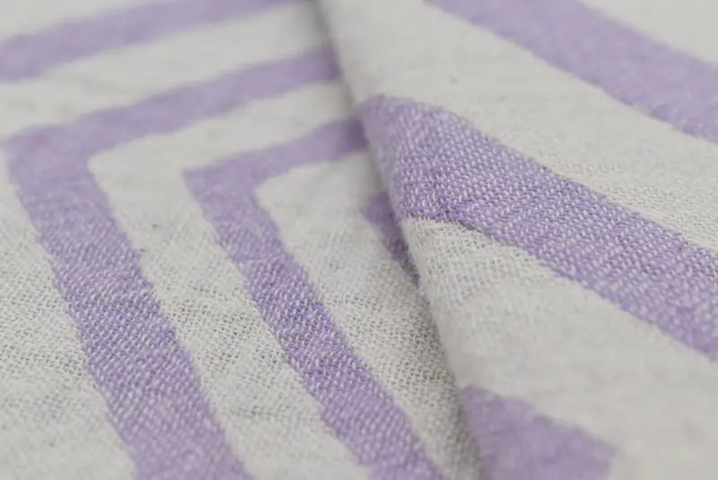 Toalla orgánica, obsequios de dama de honor, toalla de diseño en zigzag de algodón de 70x40, toalla de decoración del hogar, toalla de pases de viaje rápido, toalla de spa, toalla de algodón - 4