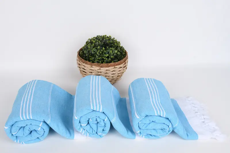 Bachelorette Party Gift, Decorative Towel, 70x36 Cotton Striped Terry Towel, Absorbent Turkish towel, Bridesmaid Proposal Gift, Fouta towel - 8