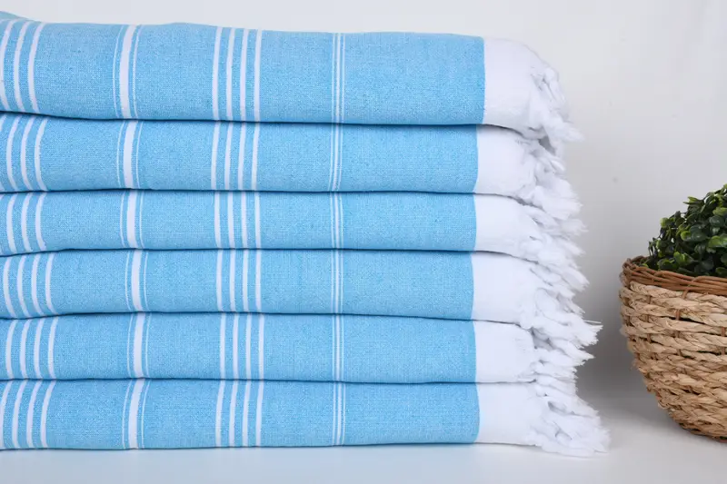 Bachelorette Party Gift, Decorative Towel, 70x36 Cotton Striped Terry Towel, Absorbent Turkish towel, Bridesmaid Proposal Gift, Fouta towel - 2