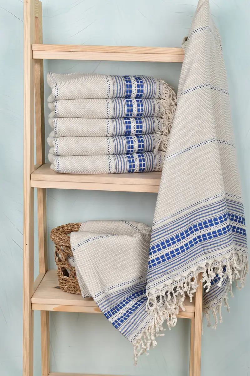 Turkish Towel Bulk, Thin towel, 68x40 Linen Striped Towel, Spa Gift, Wedding Gift, Scarf Towel, Cancun Bachelorette Party Gift Ideas, Wedding Favors - 3