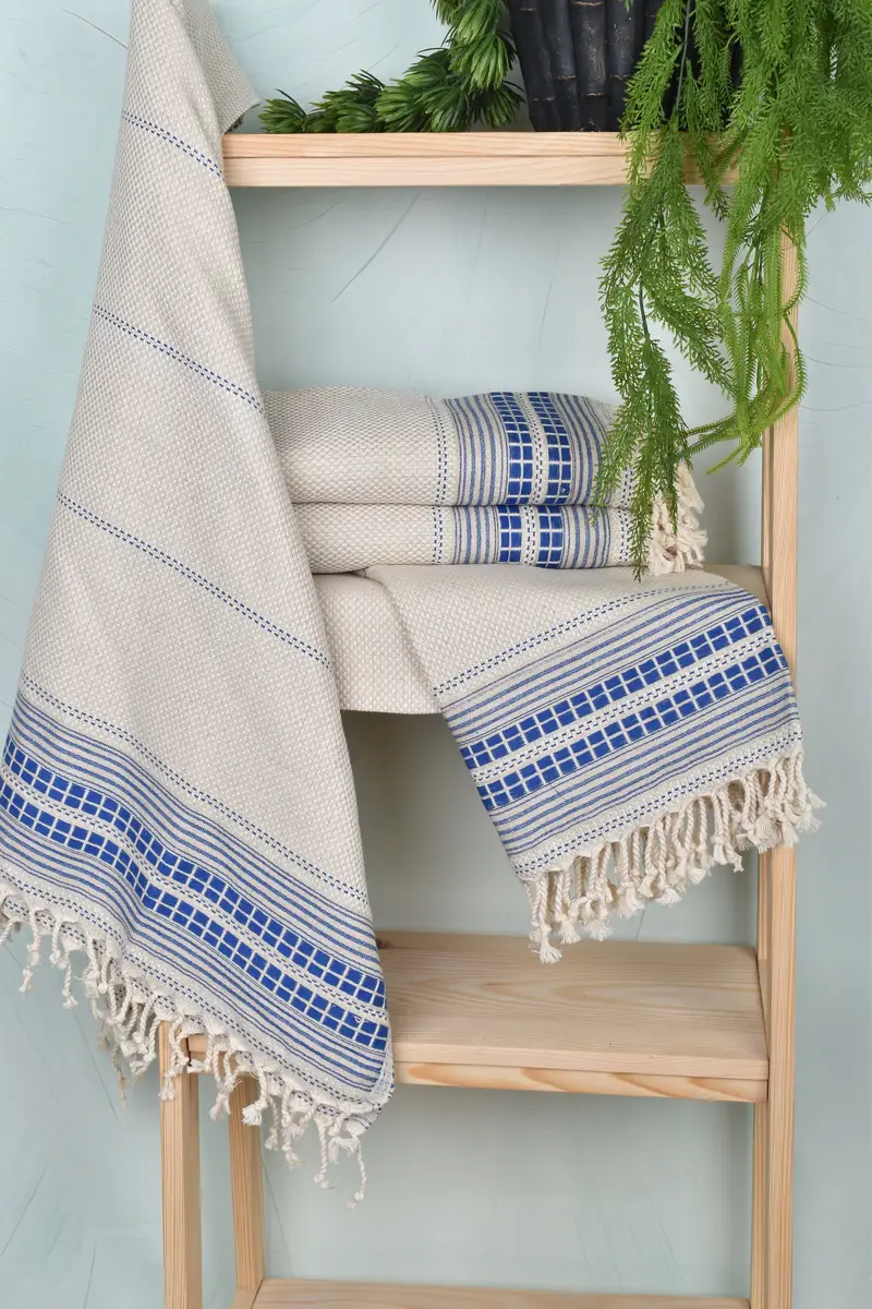 Turkish Towel Bulk, Thin towel, 68x40 Linen Striped Towel, Spa Gift, Wedding Gift, Scarf Towel, Cancun Bachelorette Party Gift Ideas, Wedding Favors - 6