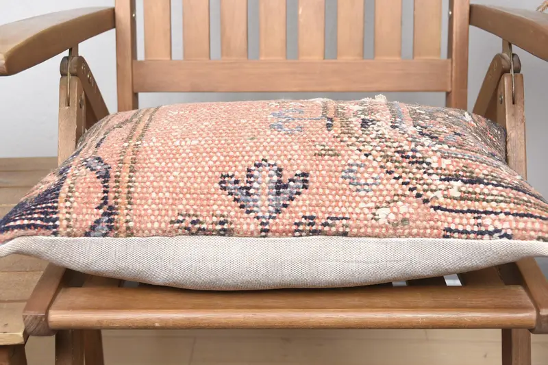 12x20 Orange Pillow Sham, Vintage Kilim Throw Pillow, Pattern Throw Pillow Sham, Ethnical Kilim Rug Pillow, Home Decor Pillow, Pillow Cover - 5