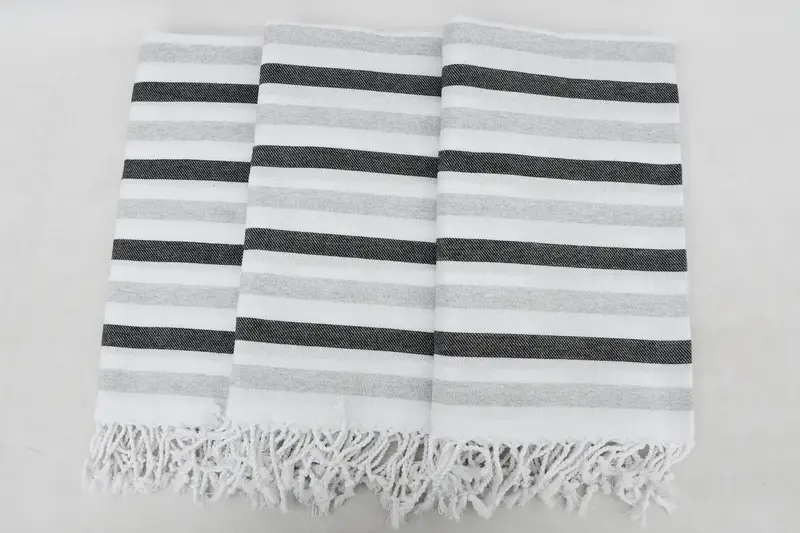 Gift For Coworker, Quick-dry travel peshtemal towel, 70x40 Cotton Striped Towel, Best Beach Towel, Personalized Bridesmaid Gift, Luxury towel - 3
