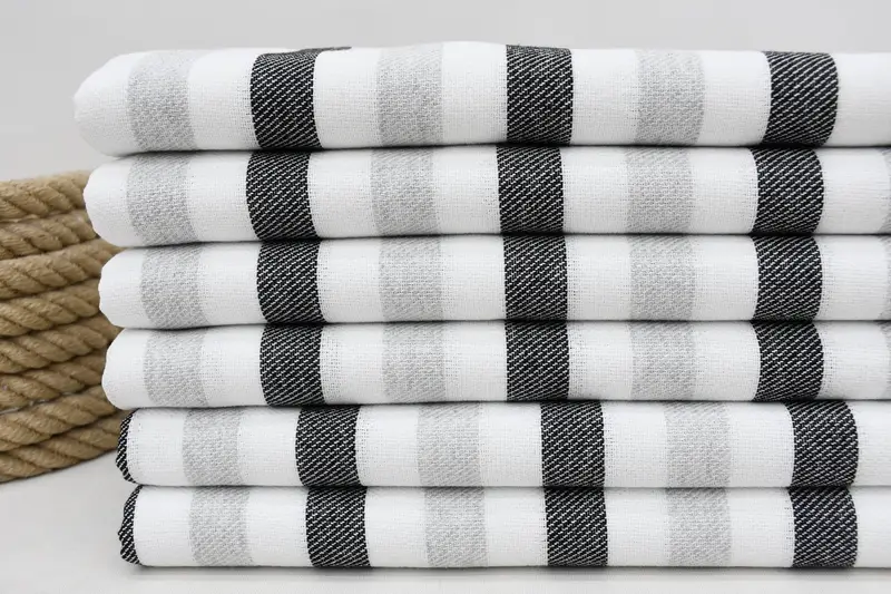 Gift For Coworker, Quick-dry travel peshtemal towel, 70x40 Cotton Striped Towel, Best Beach Towel, Personalized Bridesmaid Gift, Luxury towel - 2