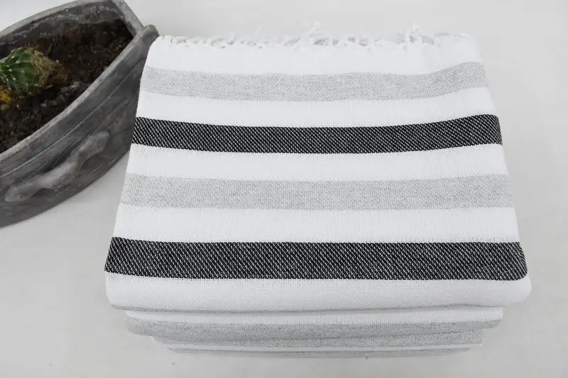 Gift For Coworker, Quick-dry travel peshtemal towel, 70x40 Cotton Striped Towel, Best Beach Towel, Personalized Bridesmaid Gift, Luxury towel - 4
