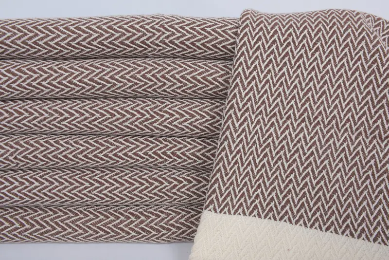 34x18 Cotton Zigzag Design Towel, Bridesmaid Gift Towel, Kitchen Towel, Turkish Hand Towel, Wedding Favors, Bulk Order Towel, Custom Turkish Towel - 2