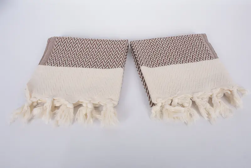 34x18 Cotton Zigzag Design Towel, Bridesmaid Gift Towel, Kitchen Towel, Turkish Hand Towel, Wedding Favors, Bulk Order Towel, Custom Turkish Towel - 6