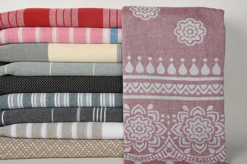 Holiday Towel, Lightweight Turkish towel, Turkish Towel Beach, Yoga Towel, Handmade Gift, 70x40 Cotton Set of 10 Towel, Welcome Wedding Gift - 2
