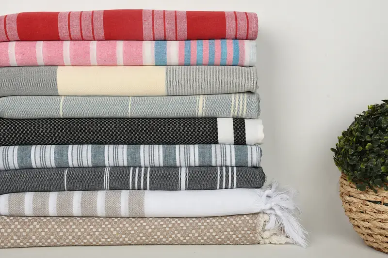 Holiday Towel, Lightweight Turkish towel, Turkish Towel Beach, Yoga Towel, Handmade Gift, 70x40 Cotton Set of 10 Towel, Welcome Wedding Gift - 3