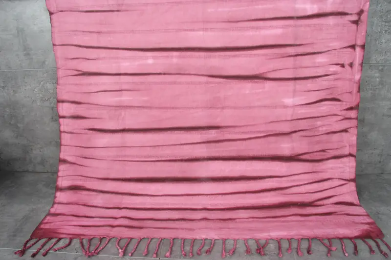 Turkish Towel Organic Cotton Dark Purple Striped Tie Dye, 38x63 Inches