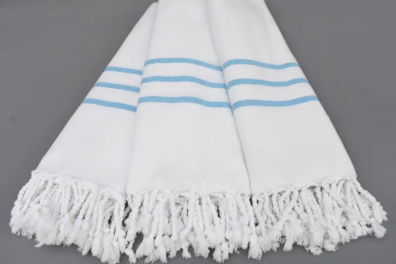 70x40 Cotton Striped Towel, Personalized Wedding Gift, Handwoven organic Turkish towel for spa, Turkish Towel USA, Luxury towel, Christmas Favors - 2