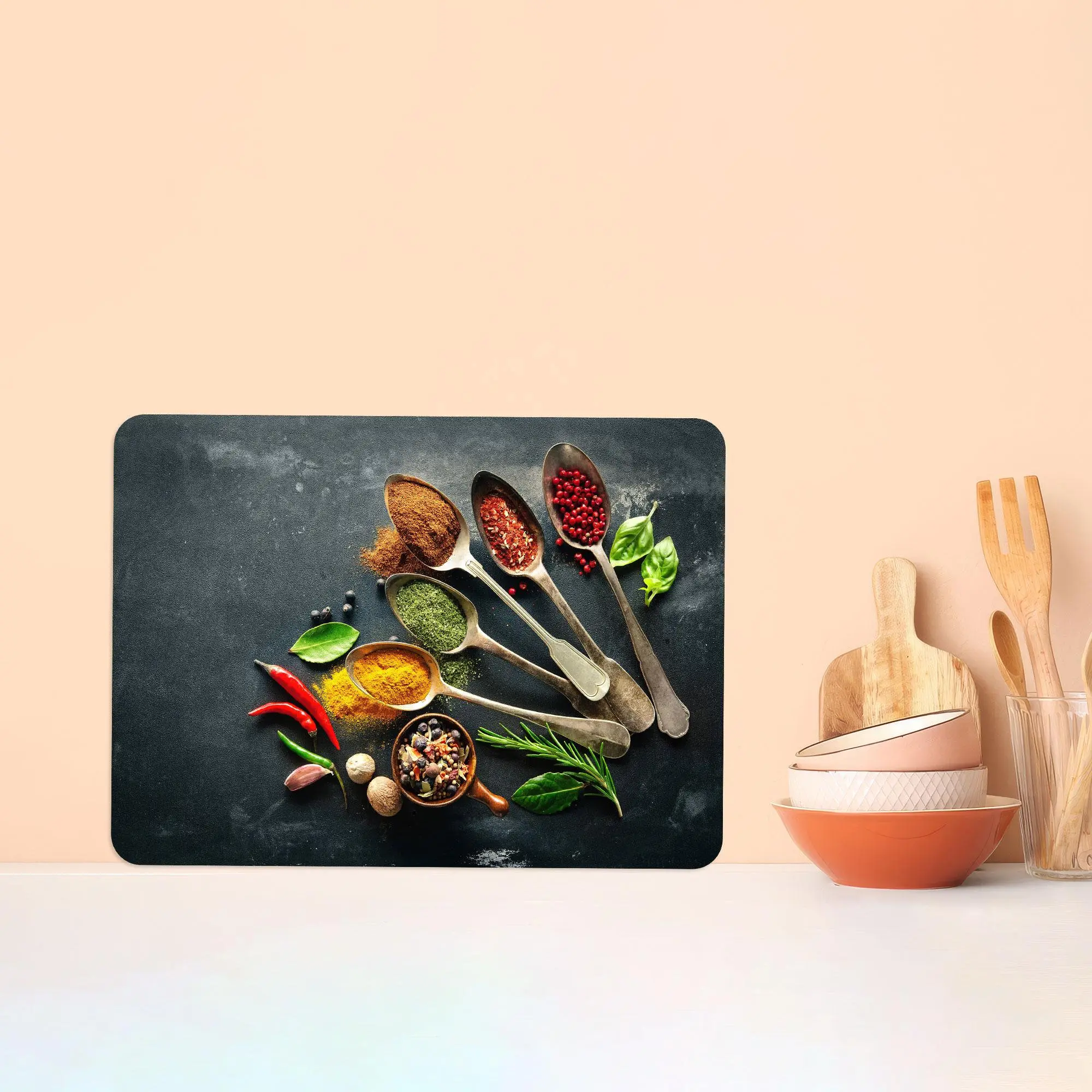 Tempered Glass Cutting Board, Modern Kitchen Essential, Anti-Slip Feet - 1