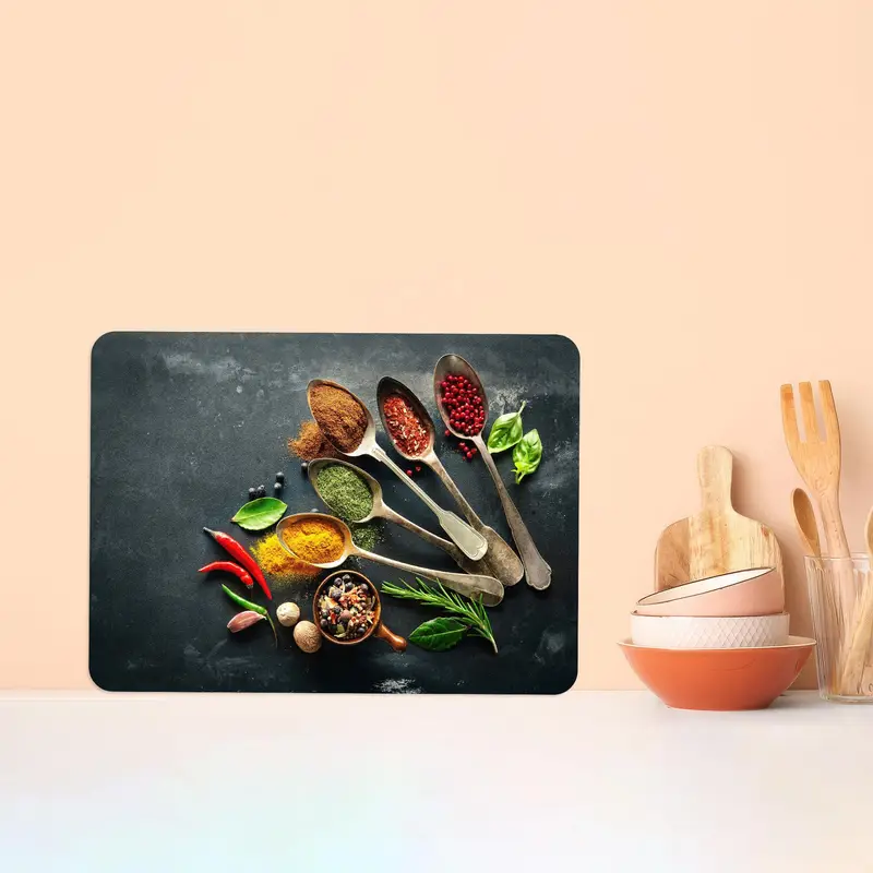 Tabla de cortar de vidrio templado, esencial para la cocina moderna, pies antideslizantes