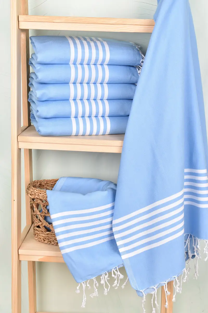 Peshtemal Towel USA, Wedding Shower Gift, 70x40 Cotton Striped Towel, Monogram Beach Towel, Beach Towel Gift, Wedding Towel, Monogrammed Beach Towel - 3