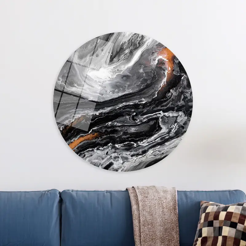 エレガントでモダンな大理石プリントキャンバス - 芸術的な家の装飾