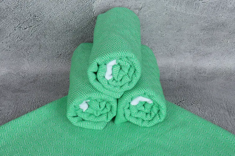 House Warming Gift, Girls Weekend Favors, Embroidered Towel, 70x40 Cotton Diamond Towel, Bridesmaid Gifts, Eco-Friendly Turkish Towel, Beach towel - 7