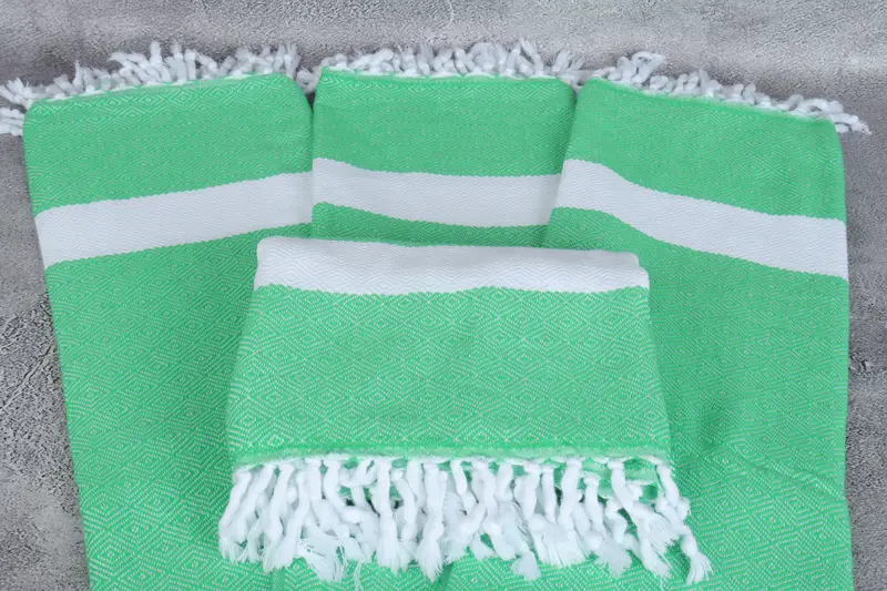 House Warming Gift, Girls Weekend Favors, Embroidered Towel, 70x40 Cotton Diamond Towel, Bridesmaid Gifts, Eco-Friendly Turkish Towel, Beach towel - 4