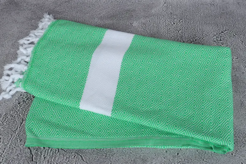 House Warming Gift, Girls Weekend Favors, Embroidered Towel, 70x40 Cotton Diamond Towel, Bridesmaid Gifts, Eco-Friendly Turkish Towel, Beach towel - 6