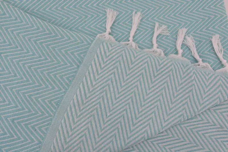 Personalized Wedding Gift, Decorative Blanket, Turkish Towel Blanket, Throw Blanket Couch, 96x80 Cotton Chevron Towel, Custom Blanket - 6