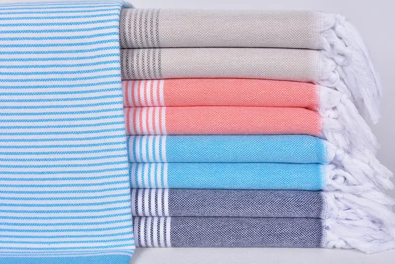 Best Beach Towel, Halloween Gifts, Summer Gift, Turkish Beach Towel Bulk, Bachelorette Party Favors, 70x40 Cotton Striped Towel, Turkish Towel Bulk - 1