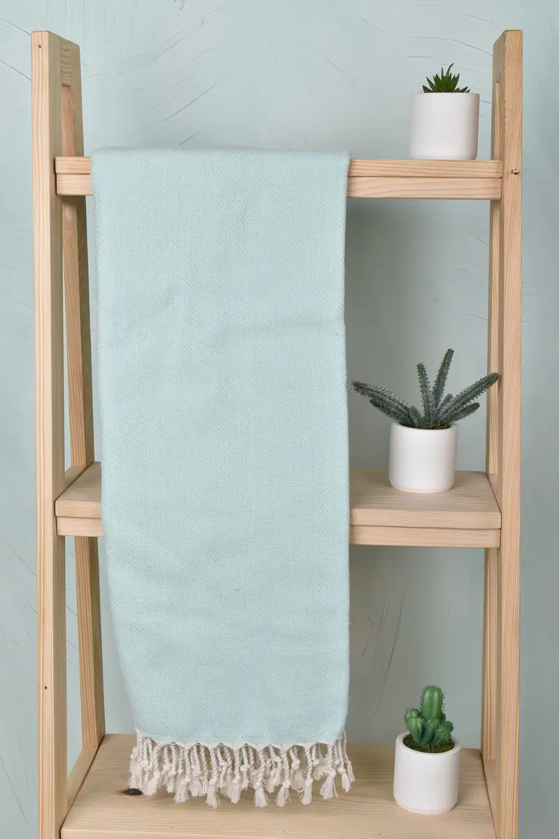 Thin towel, Handwoven organic Turkish towel for spa, 70x40 Cotton Herringbone Towel, Beach Towel Gift, Bachelorette Party Decorations, Baby Boy Gift - 8