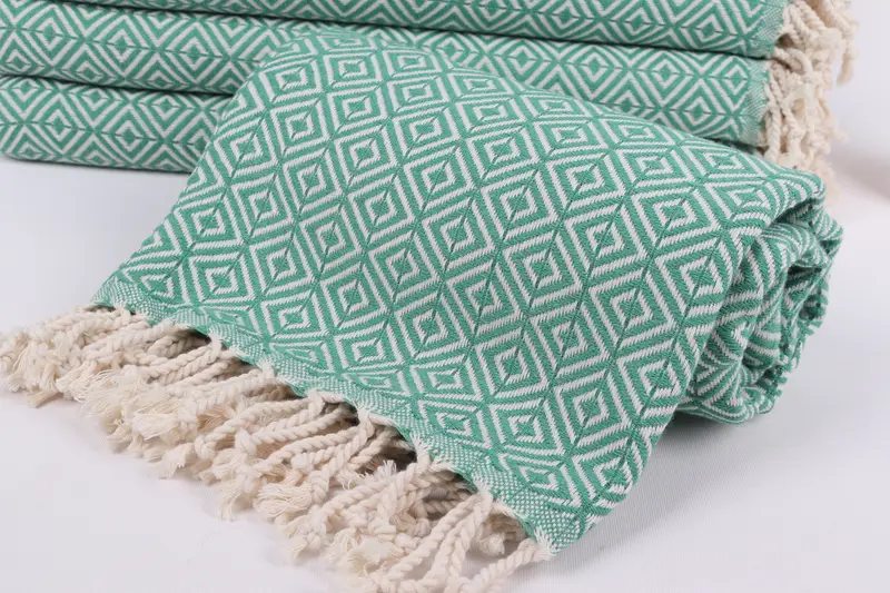 Personalized Wedding Gift For Couple, Monogram Turkish Towel, Bachelor Bachelorette Party Favors, Custom Wedding Gift, 70x40 Cotton Diamond Towel - 4