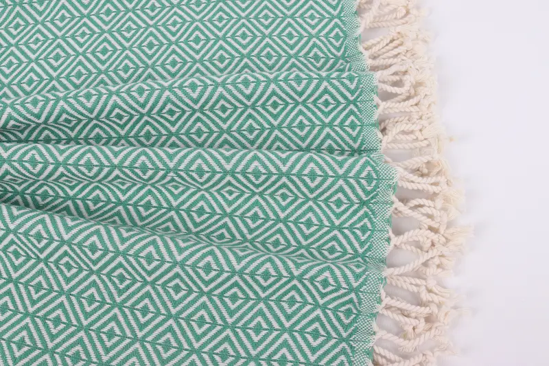 Personalized Wedding Gift For Couple, Monogram Turkish Towel, Bachelor Bachelorette Party Favors, Custom Wedding Gift, 70x40 Cotton Diamond Towel - 8