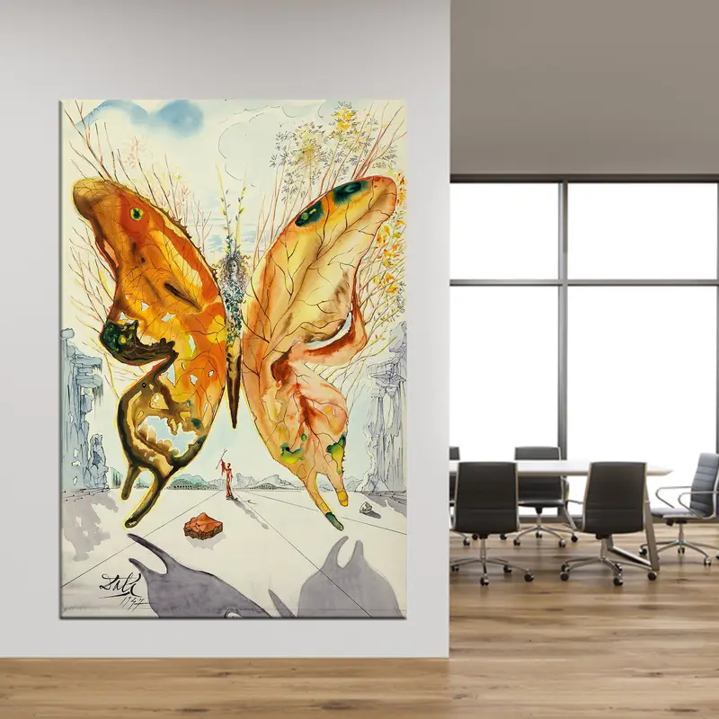 Salvador Dali Venus Butterfly, Canvas Wall Art, Dali's Butterflies, Salvador Dali Wall Art, Venus Butterfly, Dali Canvas, Butterfly Wall Art - 3