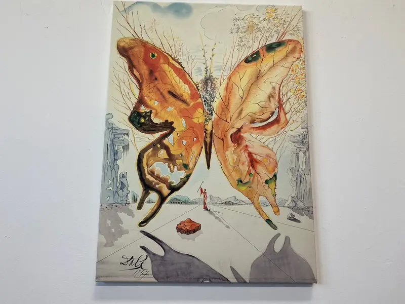 Salvador Dali Venus Butterfly, Canvas Wall Art, Dali's Butterflies, Salvador Dali Wall Art, Venus Butterfly, Dali Canvas, Butterfly Wall Art - 1