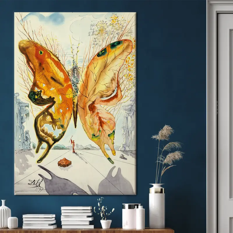 Salvador Dali Venus Butterfly, Canvas Wall Art, Dali's Butterflies, Salvador Dali Wall Art, Venus Butterfly, Dali Canvas, Butterfly Wall Art - 4