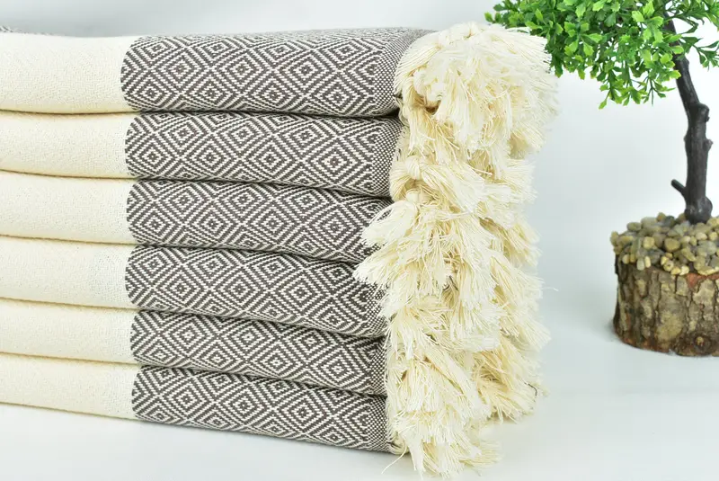 Bachelorette Party Gifts, 70x40 Cotton Diamond Towel, Summer Gift, Family Gift Basket, Beach Towel Bulk, Personalized Wedding Gift For Couple - 3