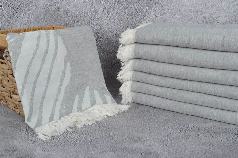 Hammam towel, Pool Towels, Thin towel, Fringed Turkish towel for poolside, Personalized Towel, Memorial Gift, 70x40 Cotton Floral Design Towel - 4