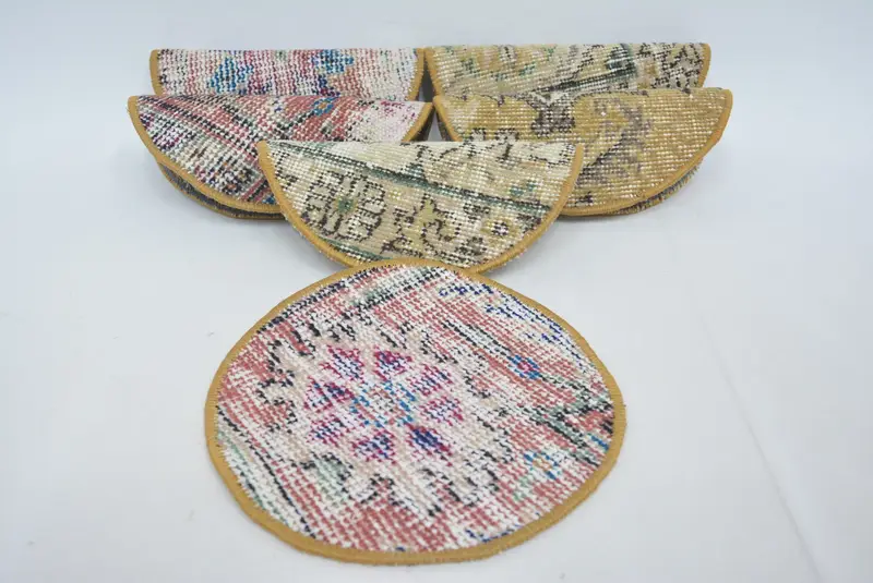 Mantel individual bohemio morado y bronce, mantel individual estilo bohemio de 25 x 25 pulgadas