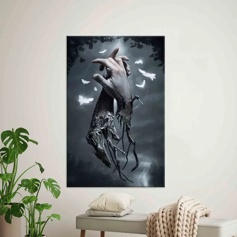 超現実的な抽象キャンバス: あなたのスペースのためのロフト風プリントアート