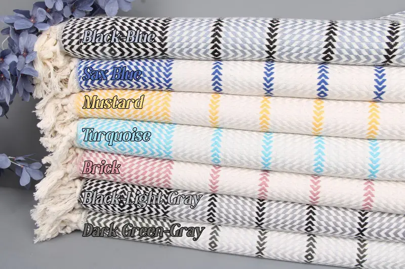 Wedding Gifts Towel Turkish Organic Cotton Beige, 40x79 Inches