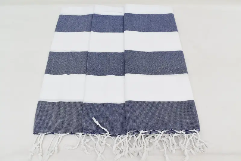 40x24 Pamuklu çizgili havlu, küçük banyo havlu, monogram mutfak havlu, gelin duş hediyesi, özel hediyeler, Türk el havlu, düğün eli hediye - 7